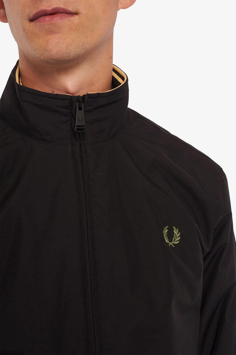 Geaca Barbati Fred Perry Brentham Negrii | RO 1180YXFU